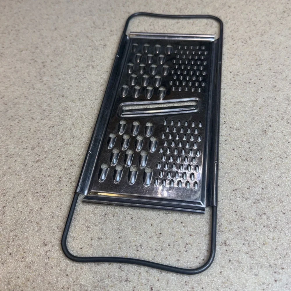 Vintage EKCO USA Stainless Steel Flat Cheese Grater Slicer Multi Surface Tool